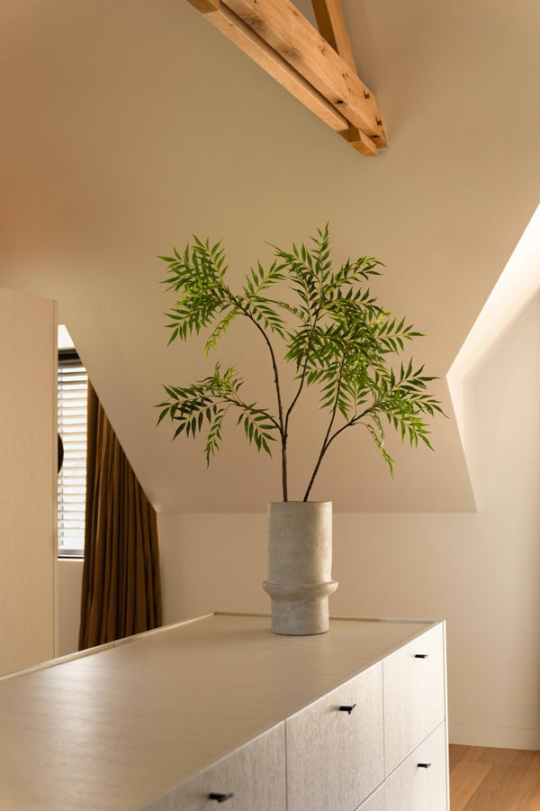 Zijden bamboeboom 150 cm in interieur