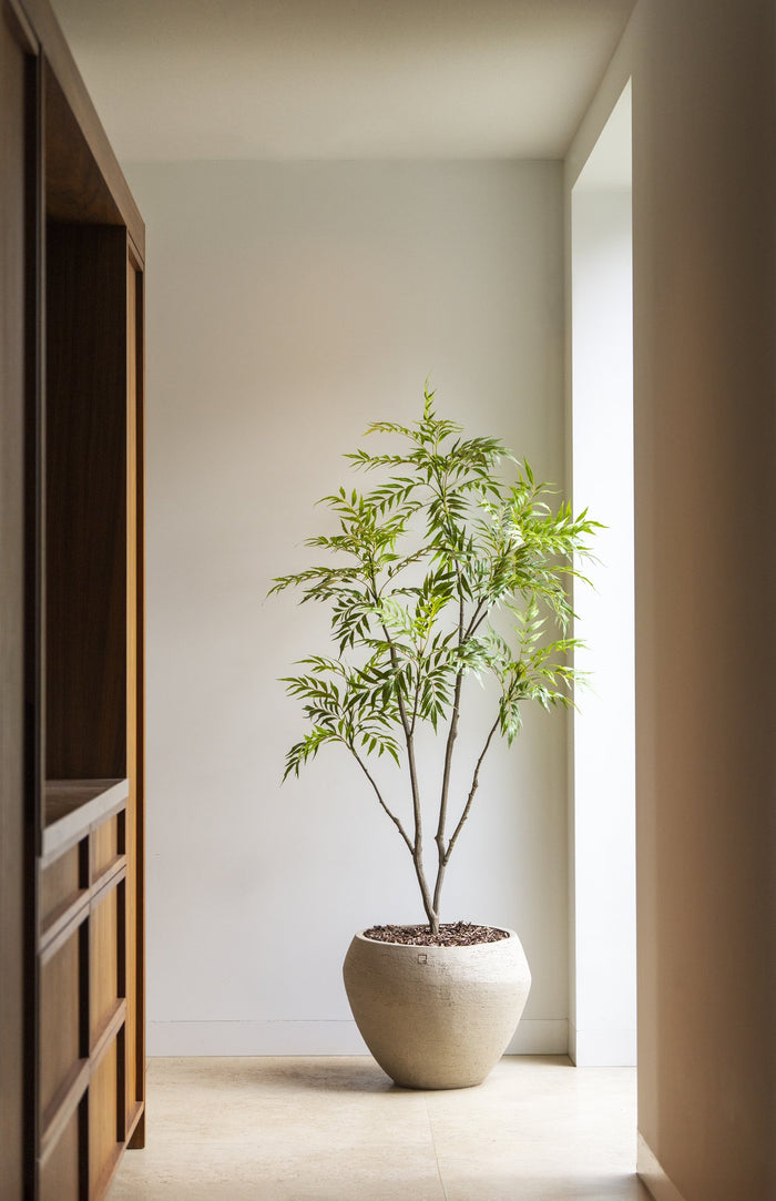 Zijden Bamboeboom 180cm - sfeerbeeld in interieur